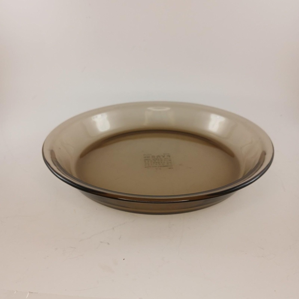 Vintage Pyrex Amber Brown Glass Pie Plate #209‎ Baking, Casserole Dish 9.75"